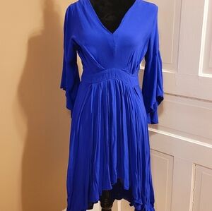 Purple high low dress